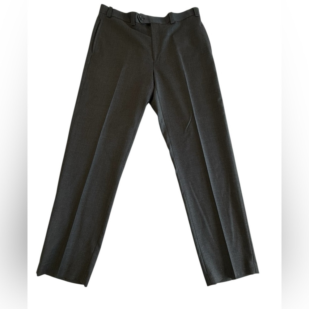 Ralph Lauren Men’s Wool Cashmere Dress Pants Gray P 35W x 32L Portly Fit Classic